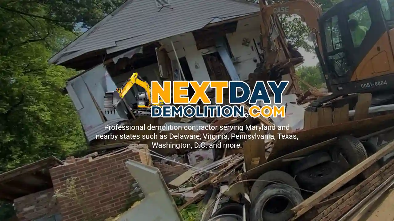 Demolition Contractor serving homeowner in Kent County, Maryland.