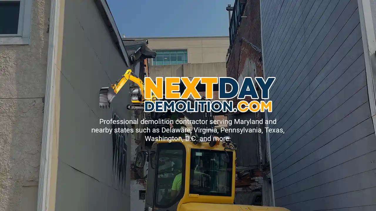 We provide Residential, Commercial, Exterior or Interior Demolition Services in Rockville, Maryland