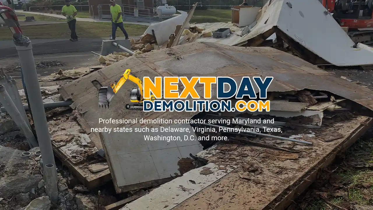 Mobile Home or Trailer removal & demolition in Saint Leonard, Maryland.