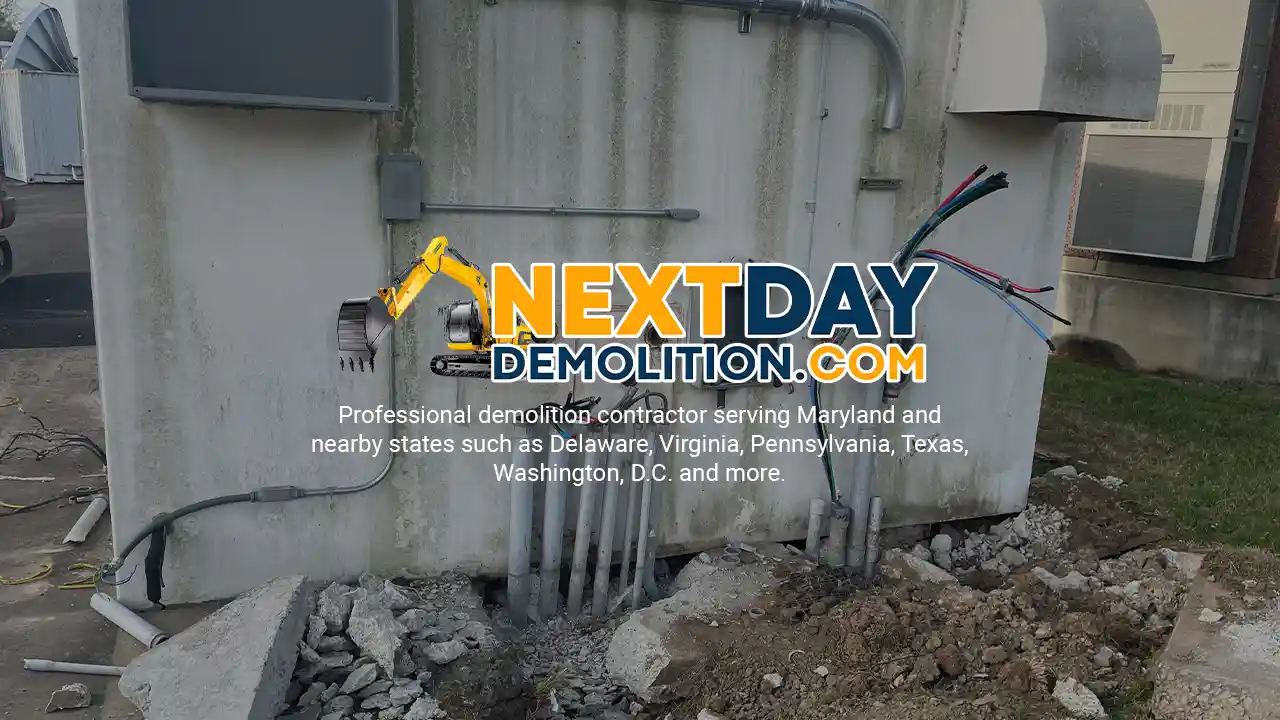 Disconnecting utility before proceeding in Mobile Home Demolition in Silver Spring, Maryland